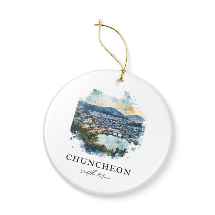 Chuncheon South Korea Ornament: Unique Chuncheon Souvenir, Chuncheon South Korea Xmas Decor, and Authentic Chuncheon Gift