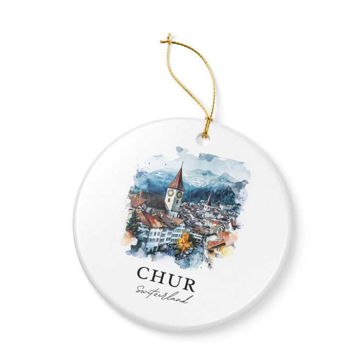 Chur Ornament: Unique Chur Souvenir, Chur Xmas Decor, and Authentic Chur Gift