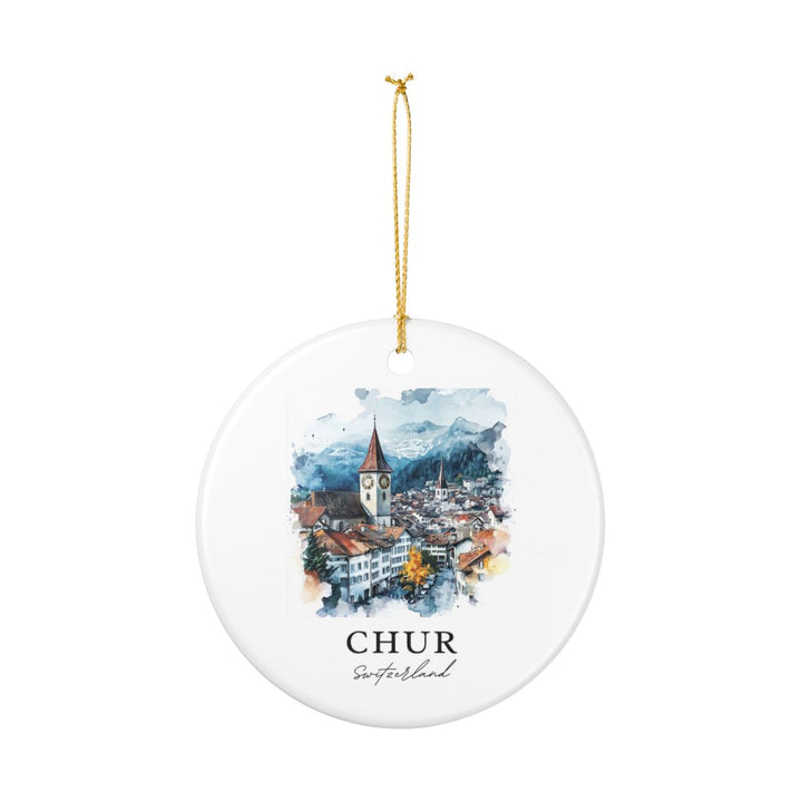 Chur Ornament: Unique Chur Souvenir, Chur Xmas Decor, and Authentic Chur Gift