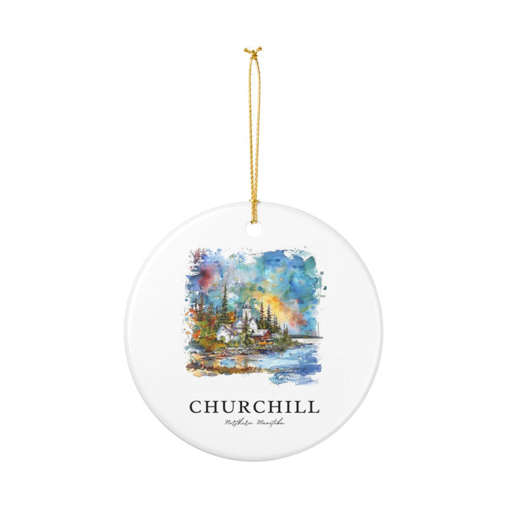 Churchill Manitoba Canada Ornament: Unique Churchill Manitoba Souvenir, Churchill Manitoba Canada Xmas Decor, and Authentic Churchill Manitoba Gift
