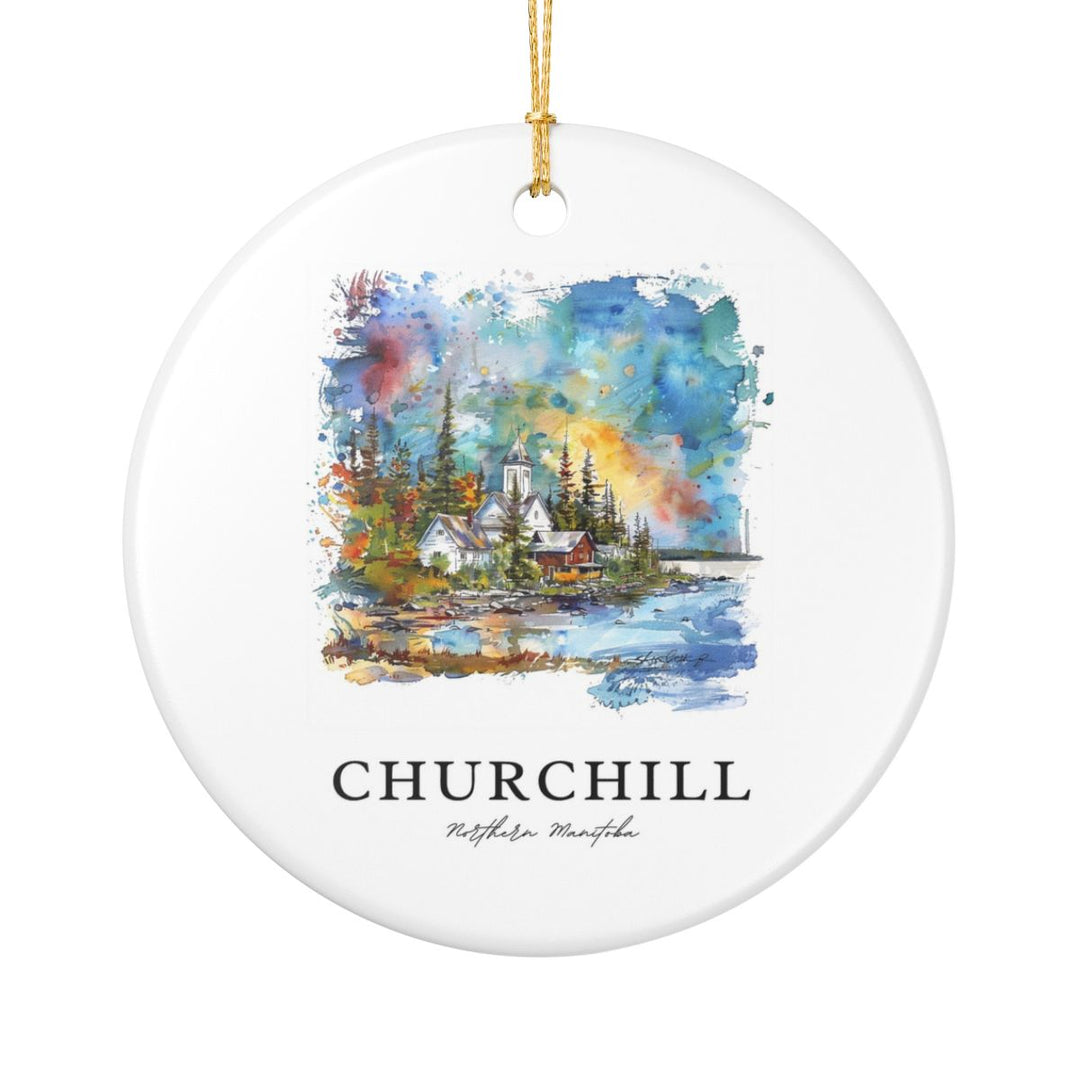Churchill Manitoba Canada Ornament: Unique Churchill Manitoba Souvenir, Churchill Manitoba Canada Xmas Decor, and Authentic Churchill Manitoba Gift