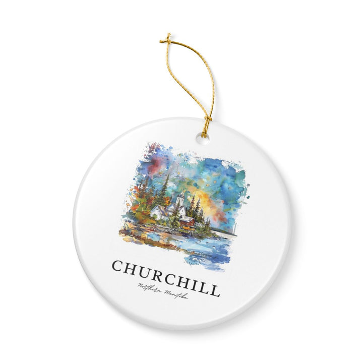 Churchill Manitoba Canada Ornament: Unique Churchill Manitoba Souvenir, Churchill Manitoba Canada Xmas Decor, and Authentic Churchill Manitoba Gift