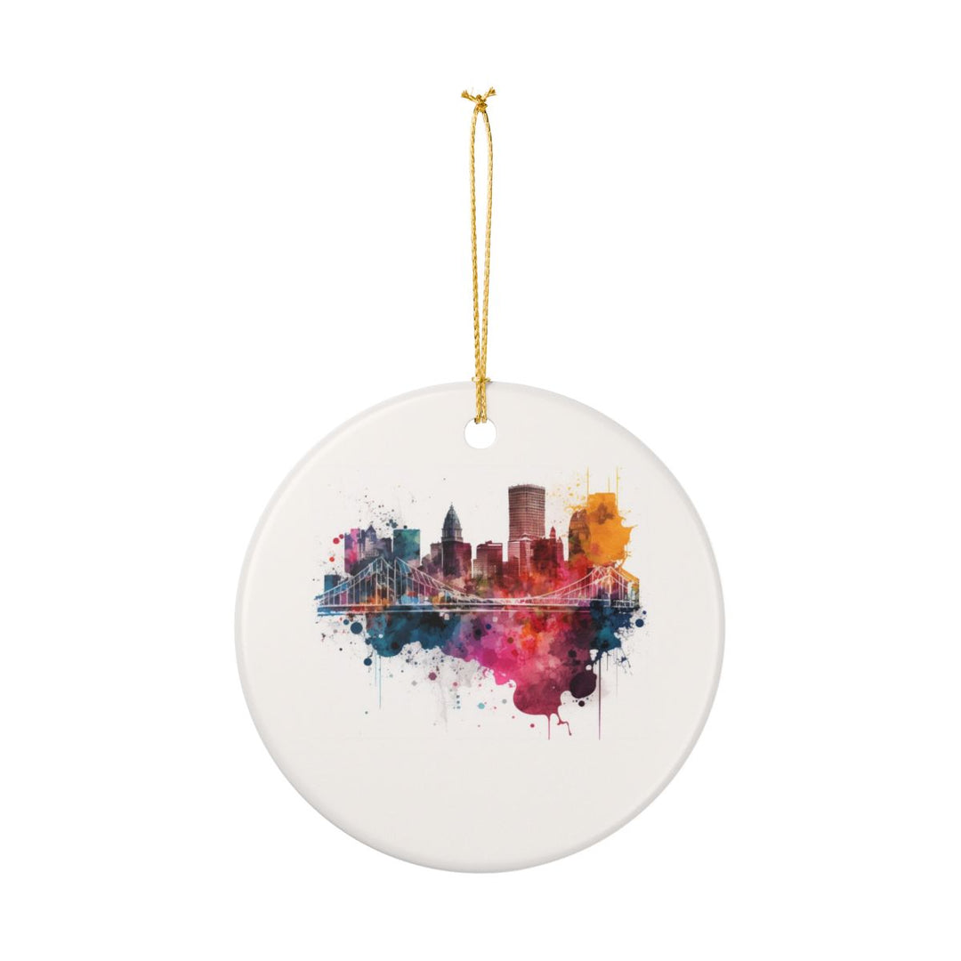 Cincinnati OH USA Ornament: Unique Cincinnati Souvenir, Cincinnati Ohio Xmas Decor, and Authentic Cincinnati Gift