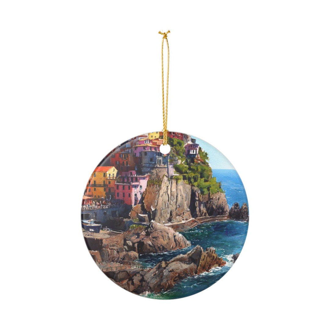 Cinque Terre Italy Ornament: Unique Cinque Terre Souvenir, Cinque Terre Italy Xmas Decor, and Authentic Cinque Terre Gift
