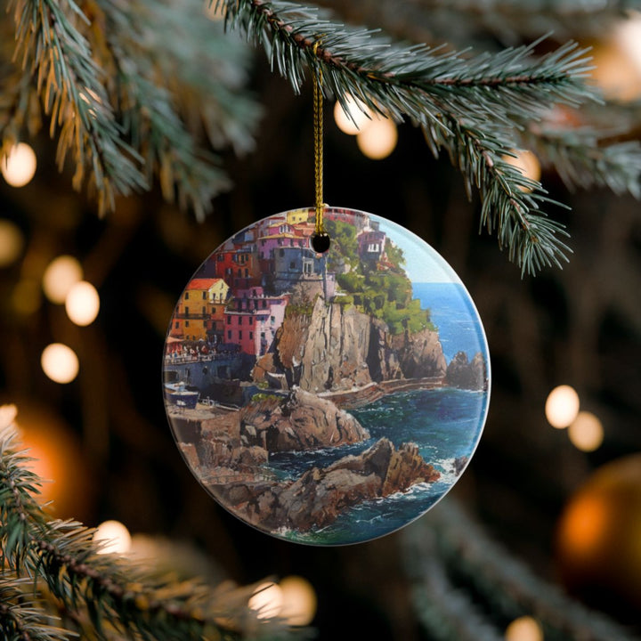 Cinque Terre Italy Ornament: Unique Cinque Terre Souvenir, Cinque Terre Italy Xmas Decor, and Authentic Cinque Terre Gift