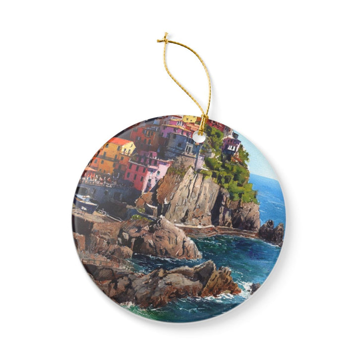 Cinque Terre Italy Ornament: Unique Cinque Terre Souvenir, Cinque Terre Italy Xmas Decor, and Authentic Cinque Terre Gift