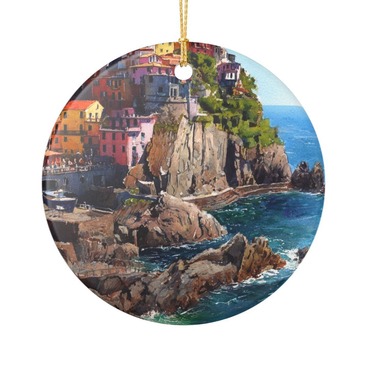 Cinque Terre Italy Ornament: Unique Cinque Terre Souvenir, Cinque Terre Italy Xmas Decor, and Authentic Cinque Terre Gift
