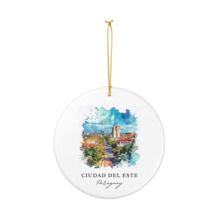 Ciudad del Este Paraguay Ornament: Unique Ciudad del Este Paraguay Souvenir, Ciudad del Este Paraguay Xmas Decor, and Authentic Ciudad del Este Paraguay Gift