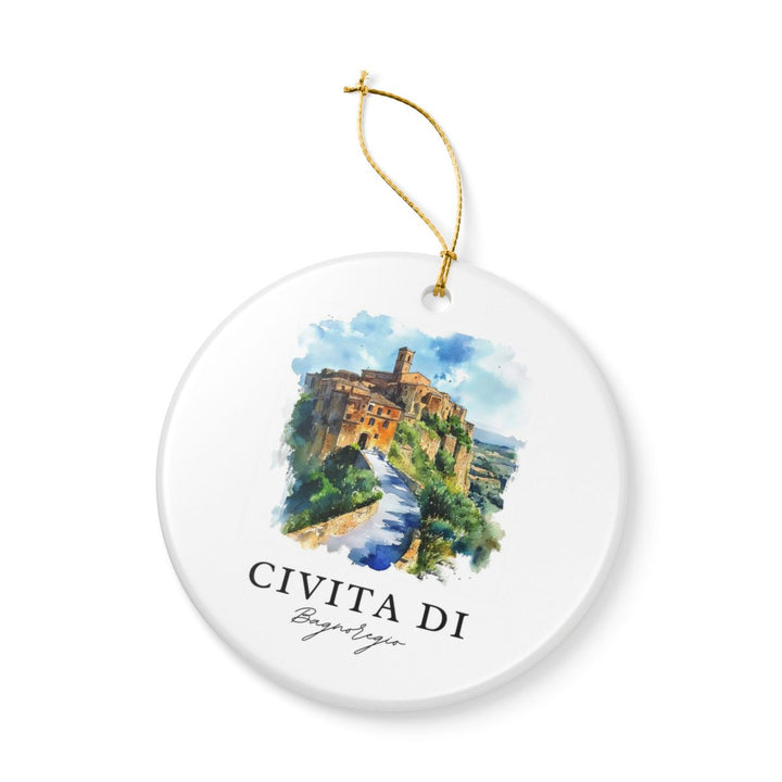Civita Di Bagnoregio Ornament: Unique Civita Di Bagnoregio Souvenir, Civita Di Bagnoregio Xmas Decor, and Authentic Civita Di Bagnoregio Gift
