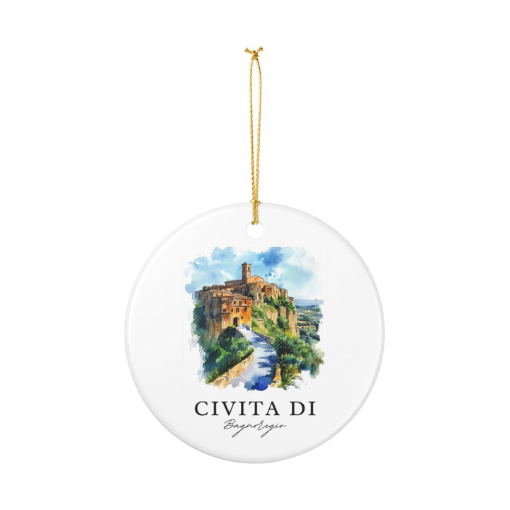 Civita Di Bagnoregio Ornament: Unique Civita Di Bagnoregio Souvenir, Civita Di Bagnoregio Xmas Decor, and Authentic Civita Di Bagnoregio Gift