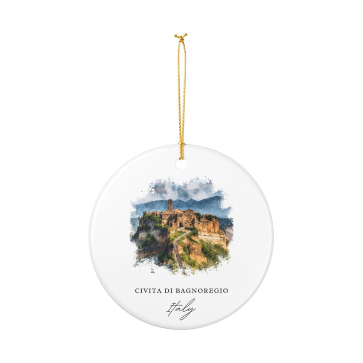 Civita Di Bagnoregio Ornament: Unique Civita Di Bagnoregio Souvenir, Civita Di Bagnoregio Xmas Decor, and Authentic Civita Di Bagnoregio Gift