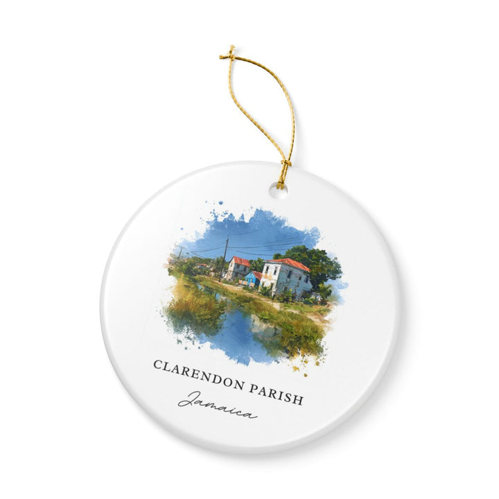 Clarendon Parish Jamaica Ornament: Unique Clarendon Parish Souvenir, Clarendon Parish Jamaica Xmas Decor, and Authentic Clarendon Parish Gift