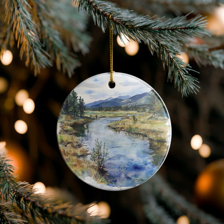 Clark Fork River Montana USA Ornament: Unique Clark Fork River Souvenir, Clark Fork River Montana Xmas Decor, and Authentic Clark Fork River Gift
