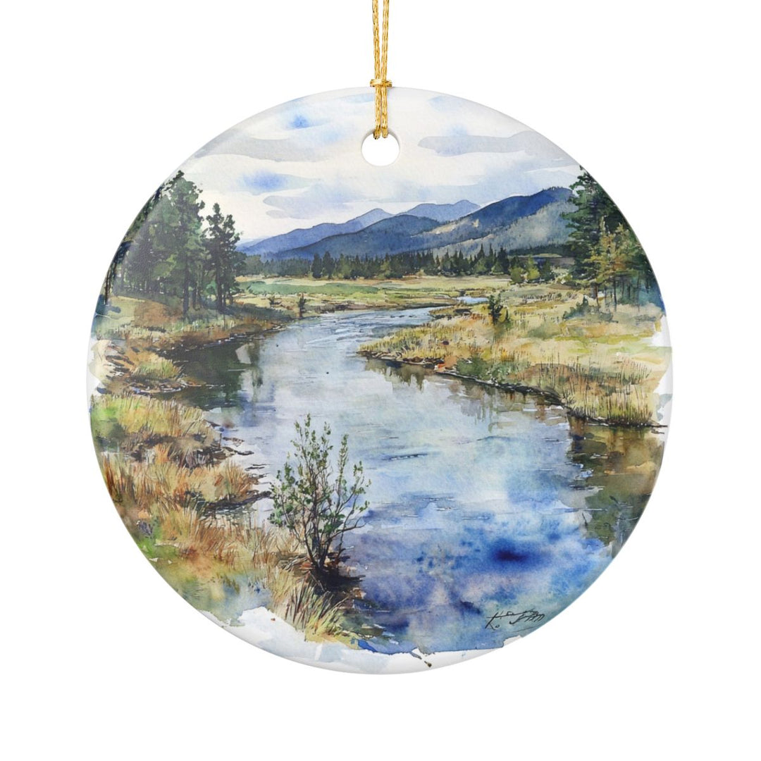 Clark Fork River Montana USA Ornament: Unique Clark Fork River Souvenir, Clark Fork River Montana Xmas Decor, and Authentic Clark Fork River Gift