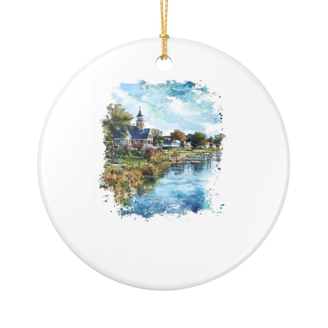 Clear Lake Iowa Ornament: Unique Clear Lake Souvenir, Clear Lake Iowa Xmas Decor, and Authentic Clear Lake Gift