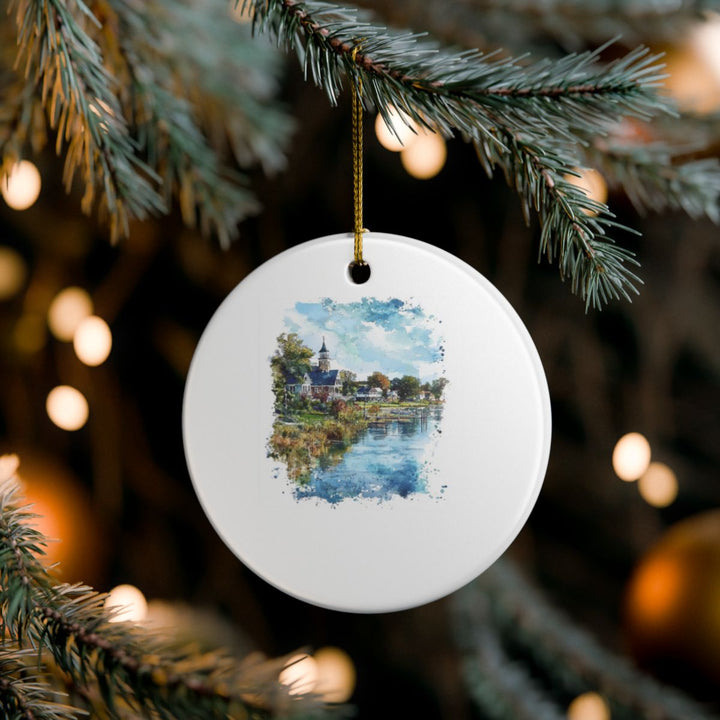 Clear Lake Iowa Ornament: Unique Clear Lake Souvenir, Clear Lake Iowa Xmas Decor, and Authentic Clear Lake Gift