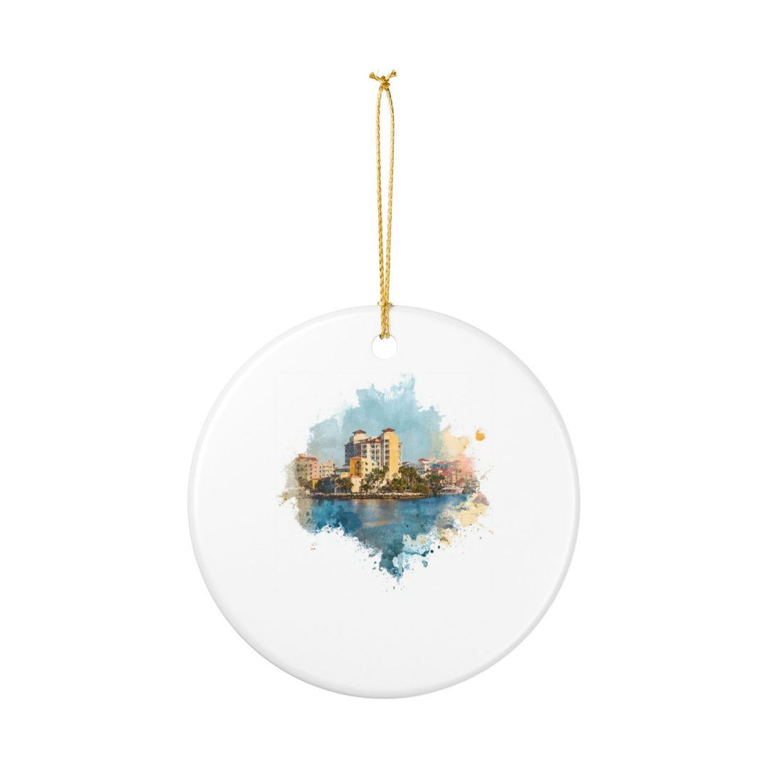 Clearwater Florida Ornament: Unique Clearwater Souvenir, Clearwater Florida Xmas Decor, and Authentic Clearwater Gift