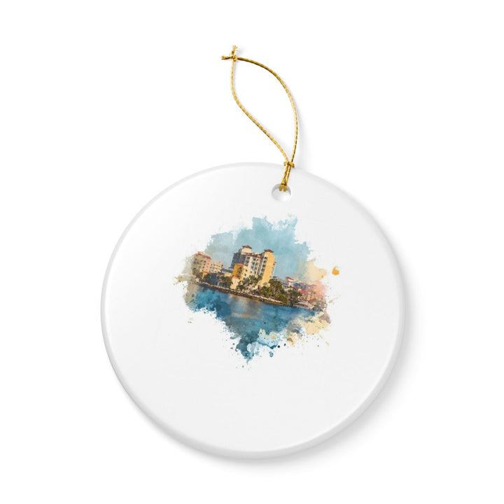 Clearwater Florida Ornament: Unique Clearwater Souvenir, Clearwater Florida Xmas Decor, and Authentic Clearwater Gift