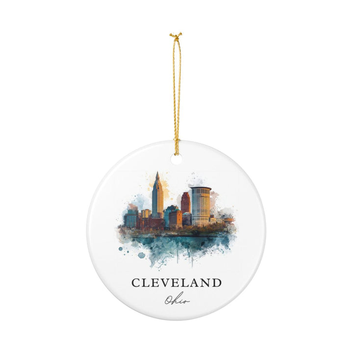 Cleveland Ohio Ornament: Unique Cleveland Souvenir, Cleveland Ohio Xmas Decor, and Authentic Cleveland Gift