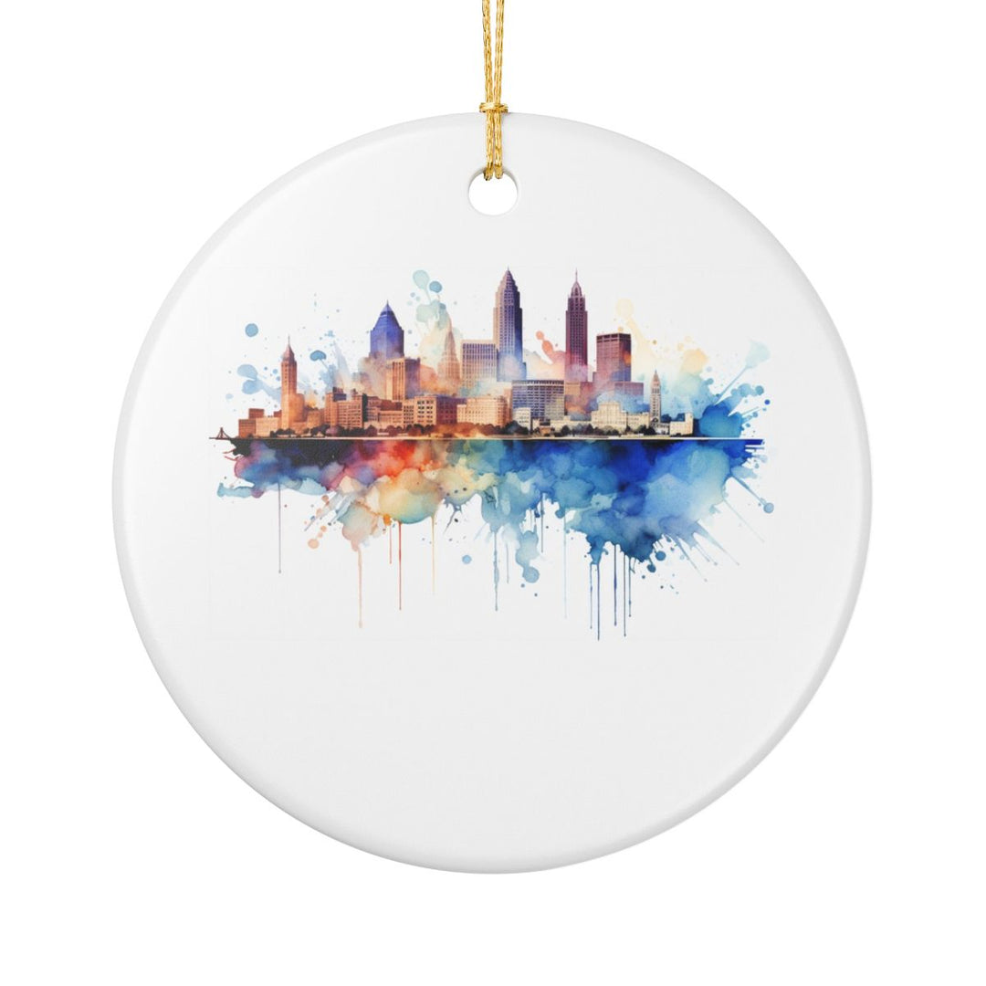 Cleveland Ohio Ornament: Unique Cleveland Souvenir, Cleveland Ohio Xmas Decor, and Authentic Cleveland Gift