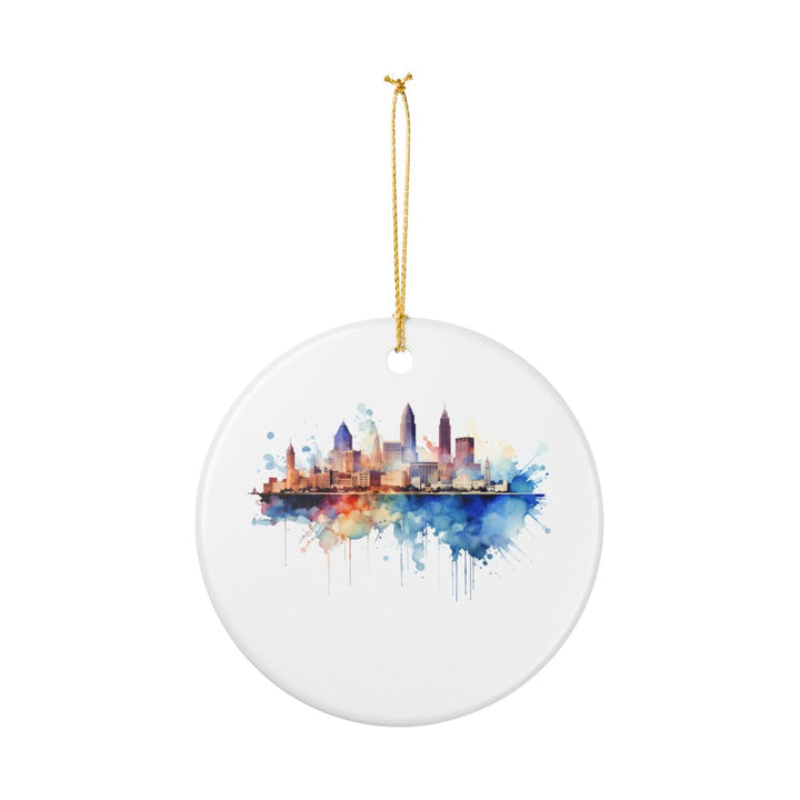 Cleveland Ohio Ornament: Unique Cleveland Souvenir, Cleveland Ohio Xmas Decor, and Authentic Cleveland Gift
