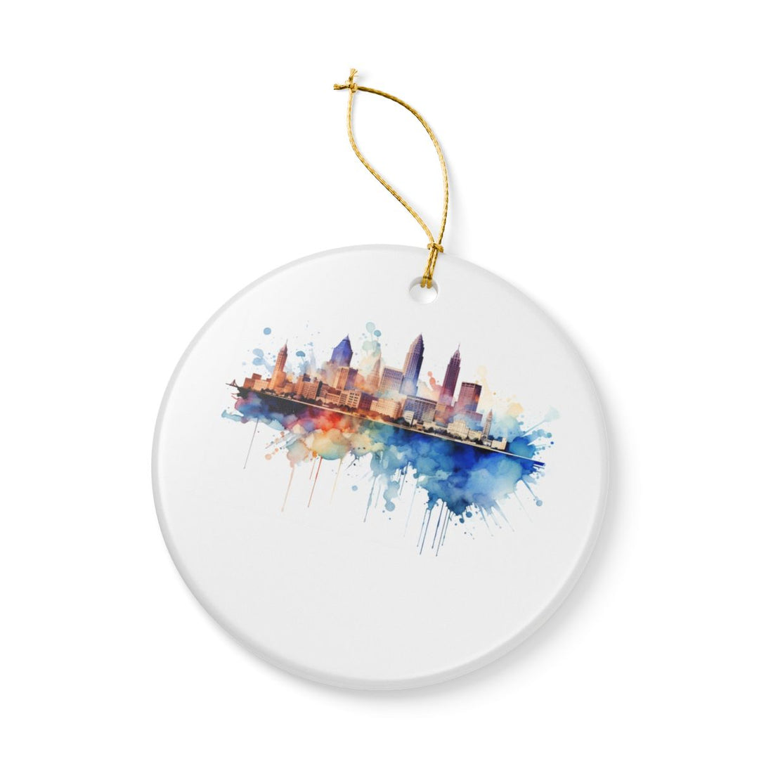 Cleveland Ohio Ornament: Unique Cleveland Souvenir, Cleveland Ohio Xmas Decor, and Authentic Cleveland Gift