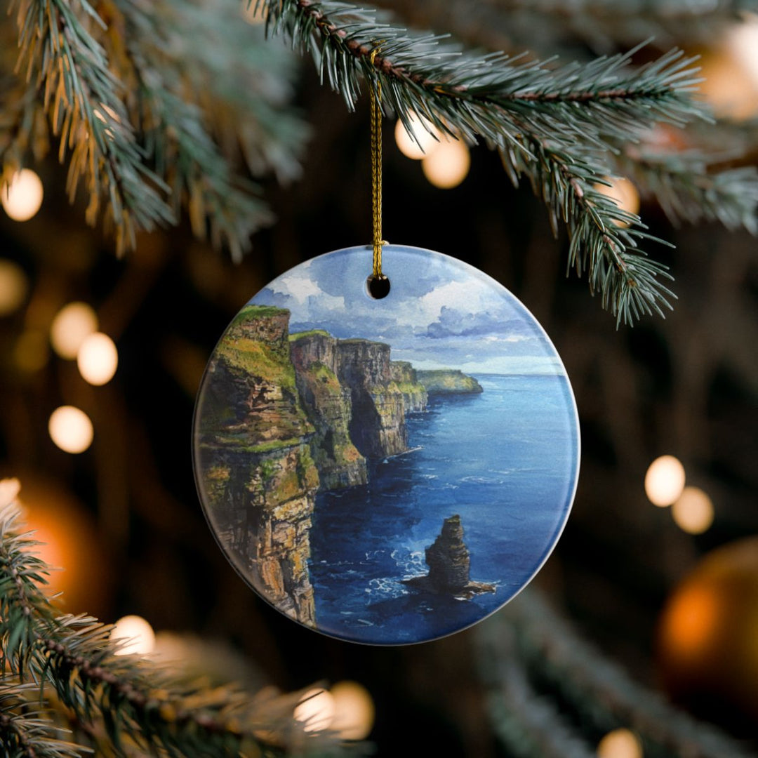 Cliffs of Moher Ireland Ornament: Unique Cliffs of Moher Souvenir, Cliffs of Moher Ireland Xmas Decor, and Authentic Cliffs of Moher Gift