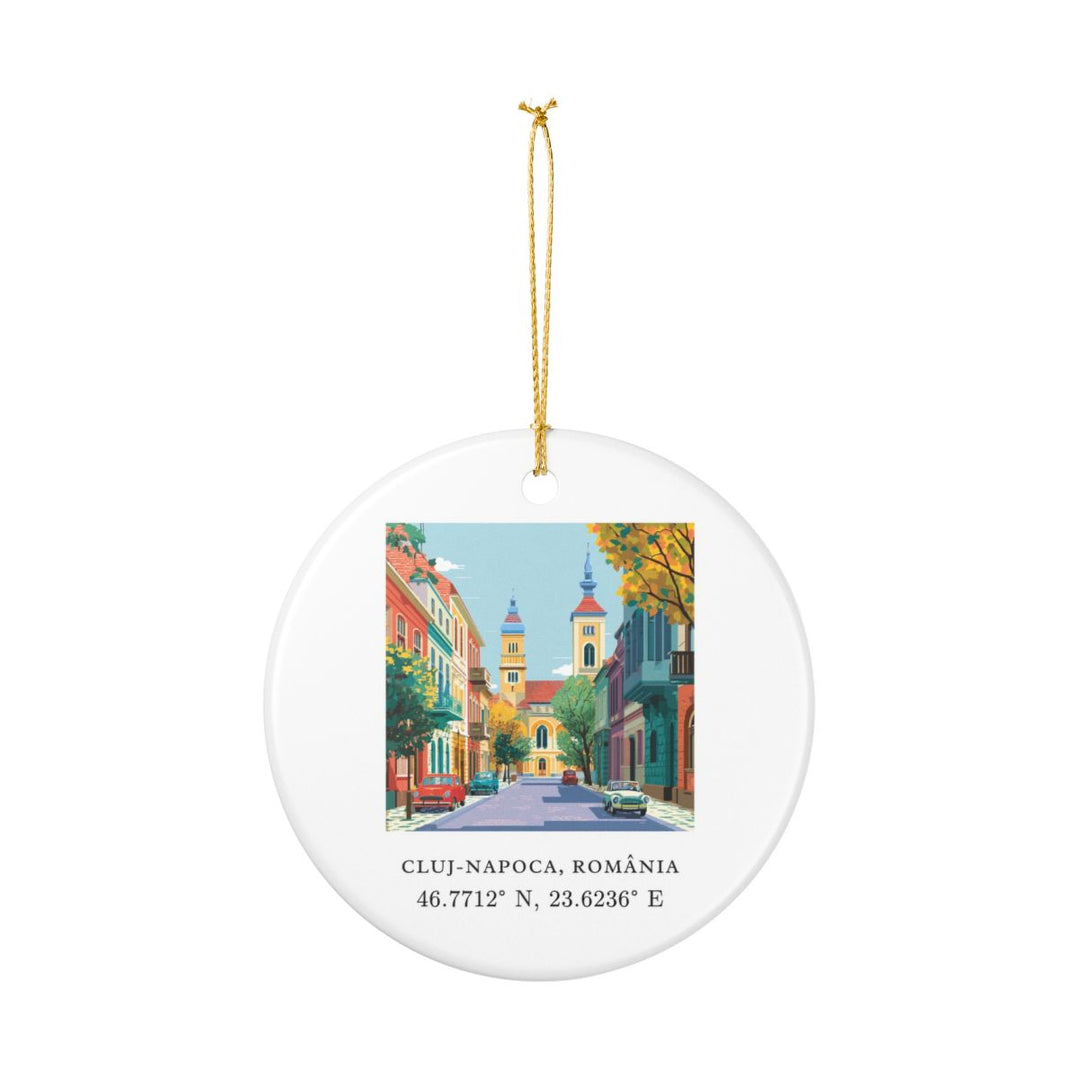Cluj Napoca Romania Ornament: Unique Cluj Napoca Souvenir, Cluj Napoca Romania Xmas Decor, and Authentic Cluj Napoca Gift