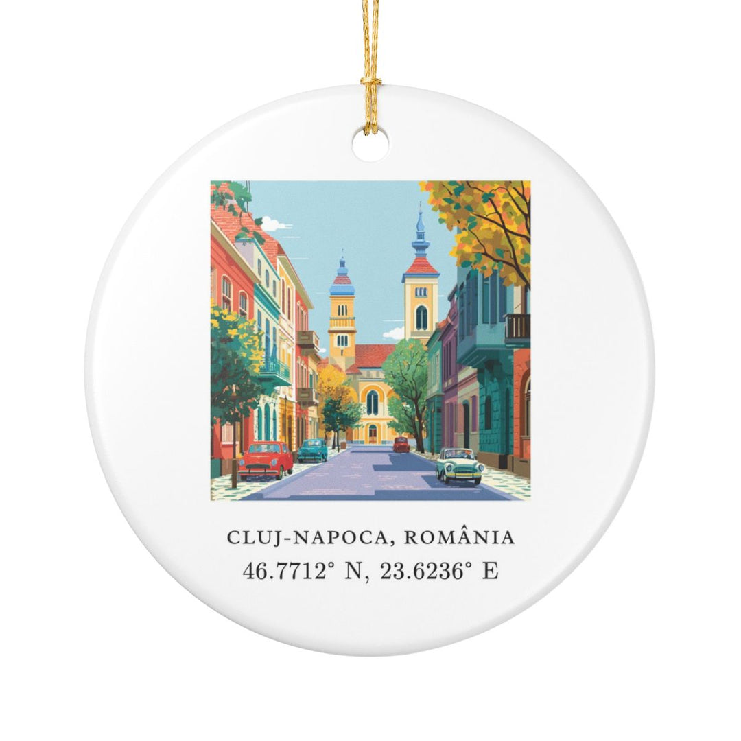 Cluj Napoca Romania Ornament: Unique Cluj Napoca Souvenir, Cluj Napoca Romania Xmas Decor, and Authentic Cluj Napoca Gift