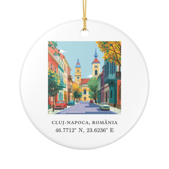 Cluj Napoca Romania Ornament: Unique Cluj Napoca Souvenir, Cluj Napoca Romania Xmas Decor, and Authentic Cluj Napoca Gift