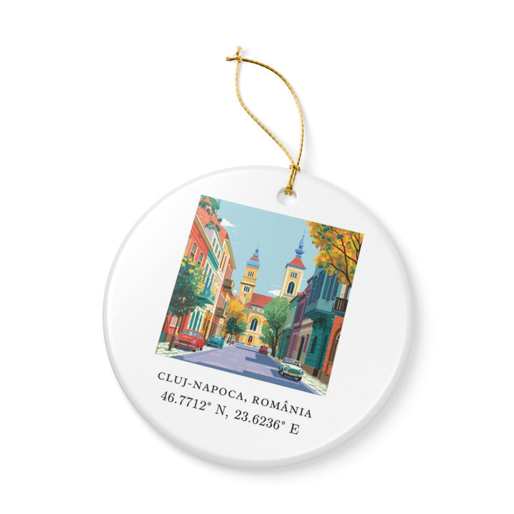 Cluj Napoca Romania Ornament: Unique Cluj Napoca Souvenir, Cluj Napoca Romania Xmas Decor, and Authentic Cluj Napoca Gift