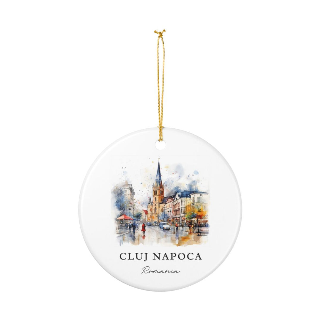 Cluj Napoca Romania Ornament: Unique Cluj Napoca Souvenir, Cluj Napoca Romania Xmas Decor, and Authentic Cluj Napoca Gift