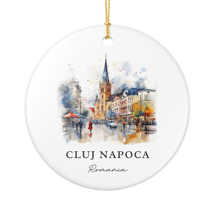 Cluj Napoca Romania Ornament: Unique Cluj Napoca Souvenir, Cluj Napoca Romania Xmas Decor, and Authentic Cluj Napoca Gift