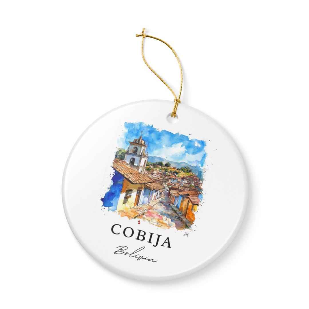 Cobija Bolivia Ornament: Unique Cobija Souvenir, Cobija Bolivia Xmas Decor, and Authentic Cobija Gift