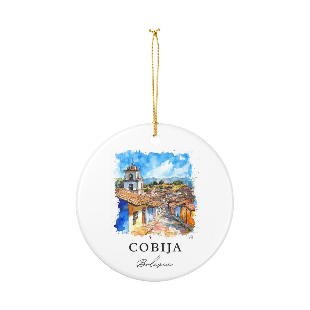 Cobija Bolivia Ornament: Unique Cobija Souvenir, Cobija Bolivia Xmas Decor, and Authentic Cobija Gift