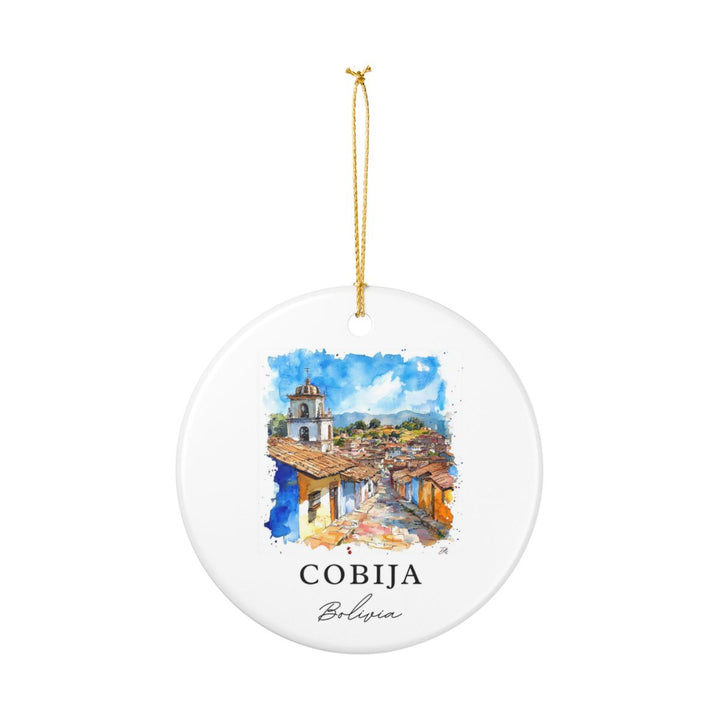 Cobija Bolivia Ornament: Unique Cobija Souvenir, Cobija Bolivia Xmas Decor, and Authentic Cobija Gift
