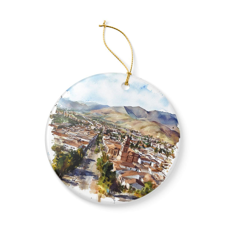 Cochabamba Bolivia Ornament: Unique Cochabamba Souvenir, Cochabamba Bolivia Xmas Decor, and Authentic Cochabamba Gift