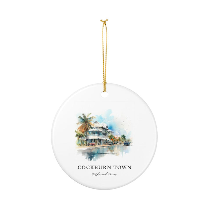 Cockburn Town Turks and Caicos Ornament: Unique Cockburn Town Turks and Caicos Souvenir, Cockburn Town Turks and Caicos Xmas Decor, and Authentic Cockburn Town Turks and Caicos Gift