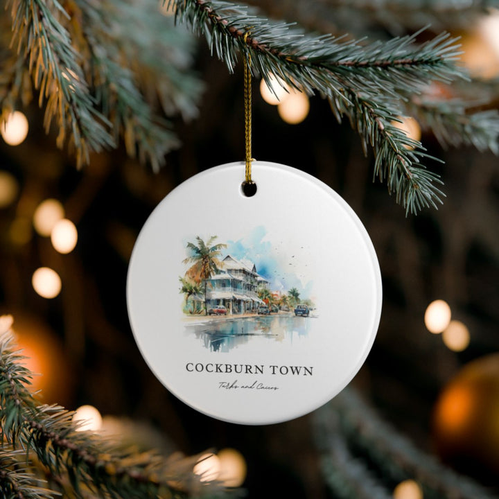 Cockburn Town Turks and Caicos Ornament: Unique Cockburn Town Turks and Caicos Souvenir, Cockburn Town Turks and Caicos Xmas Decor, and Authentic Cockburn Town Turks and Caicos Gift