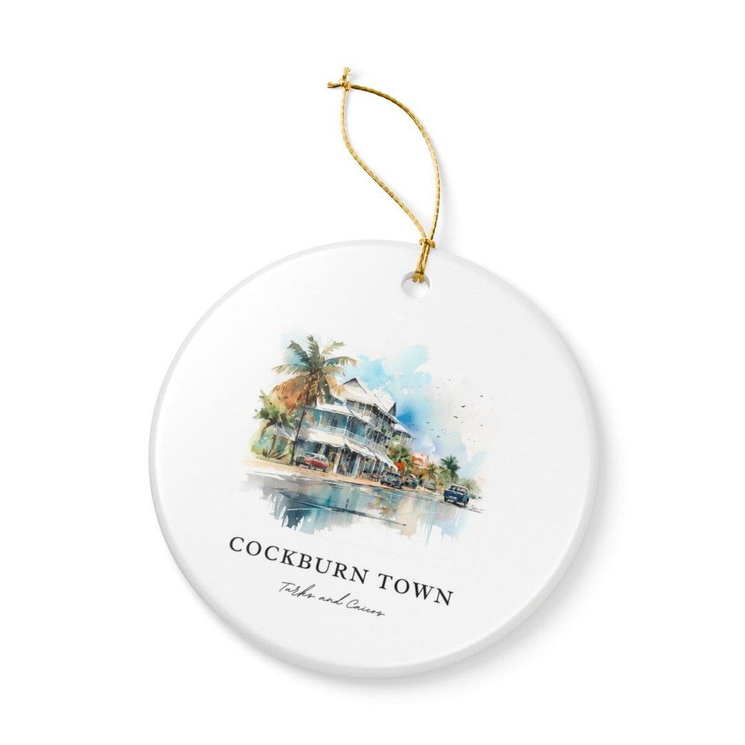 Cockburn Town Turks and Caicos Ornament: Unique Cockburn Town Turks and Caicos Souvenir, Cockburn Town Turks and Caicos Xmas Decor, and Authentic Cockburn Town Turks and Caicos Gift
