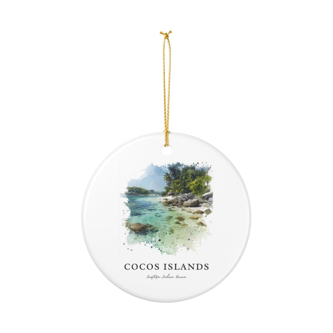 Cocos Islands Eastern Indian Ocean Ornament: Unique Cocos Islands Eastern Indian Ocean Souvenir, Cocos Islands Eastern Indian Ocean Xmas Decor, and Authentic Cocos Islands Eastern Indian Ocean Gift