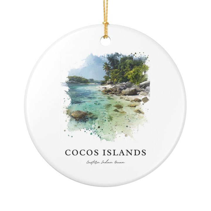 Cocos Islands Eastern Indian Ocean Ornament: Unique Cocos Islands Eastern Indian Ocean Souvenir, Cocos Islands Eastern Indian Ocean Xmas Decor, and Authentic Cocos Islands Eastern Indian Ocean Gift