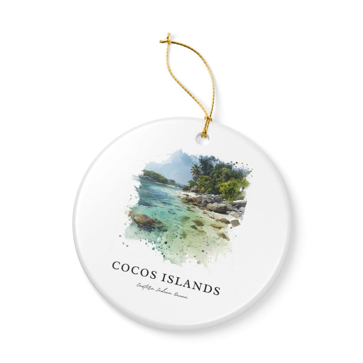 Cocos Islands Eastern Indian Ocean Ornament: Unique Cocos Islands Eastern Indian Ocean Souvenir, Cocos Islands Eastern Indian Ocean Xmas Decor, and Authentic Cocos Islands Eastern Indian Ocean Gift