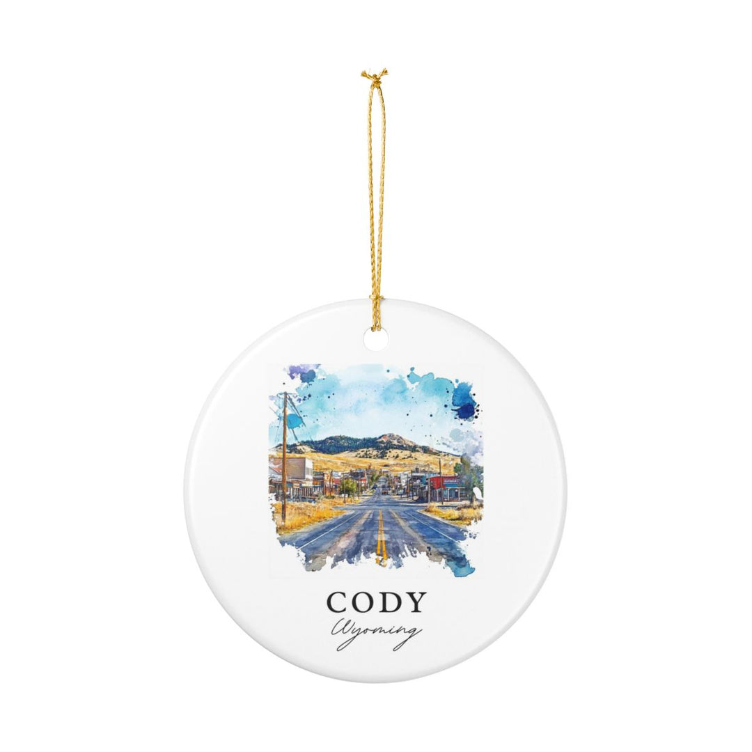 Cody Wyoming Ornament: Unique Cody Wyoming Souvenir, Cody Wyoming Xmas Decor, and Authentic Cody Wyoming Gift