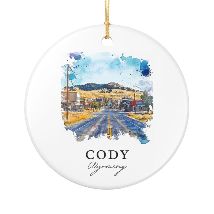 Cody Wyoming Ornament: Unique Cody Wyoming Souvenir, Cody Wyoming Xmas Decor, and Authentic Cody Wyoming Gift
