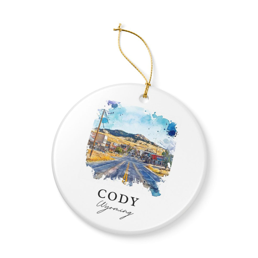 Cody Wyoming Ornament: Unique Cody Wyoming Souvenir, Cody Wyoming Xmas Decor, and Authentic Cody Wyoming Gift