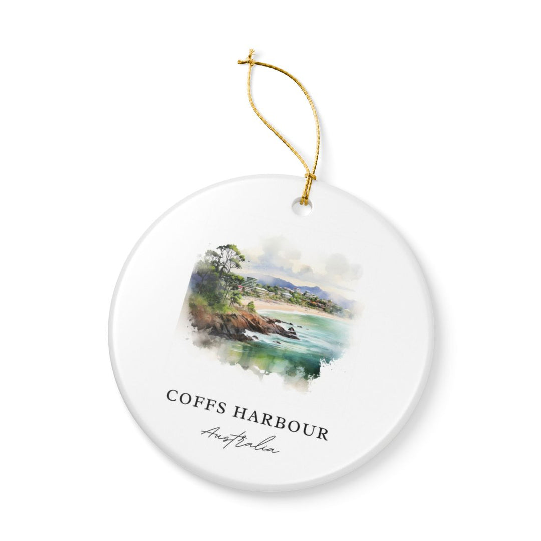 Coffs Harbour Australia Ornament: Unique Coffs Harbour Souvenir, Coffs Harbour Australia Xmas Decor, and Authentic Coffs Harbour Gift
