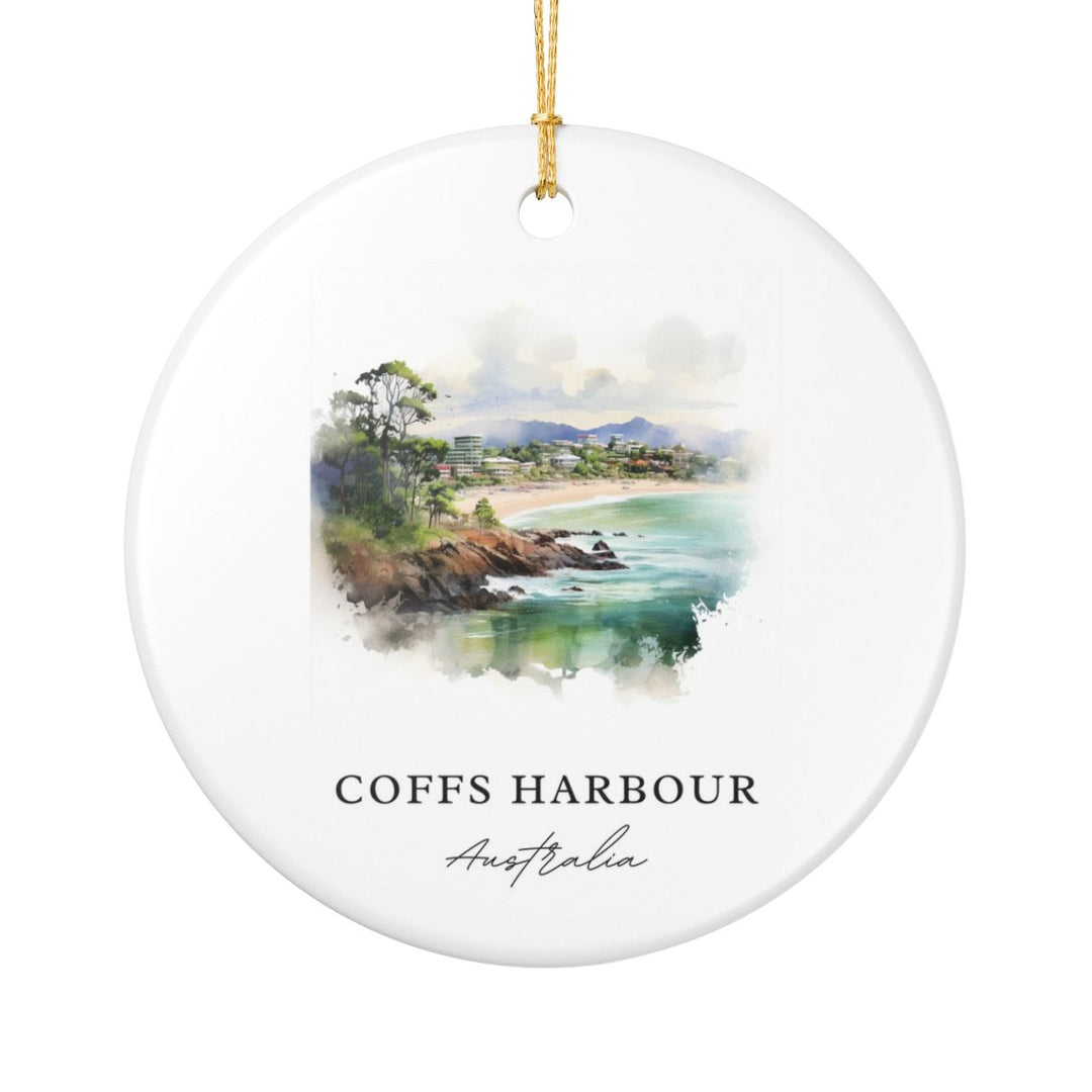 Coffs Harbour Australia Ornament: Unique Coffs Harbour Souvenir, Coffs Harbour Australia Xmas Decor, and Authentic Coffs Harbour Gift