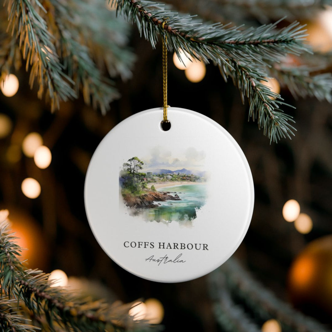 Coffs Harbour Australia Ornament: Unique Coffs Harbour Souvenir, Coffs Harbour Australia Xmas Decor, and Authentic Coffs Harbour Gift