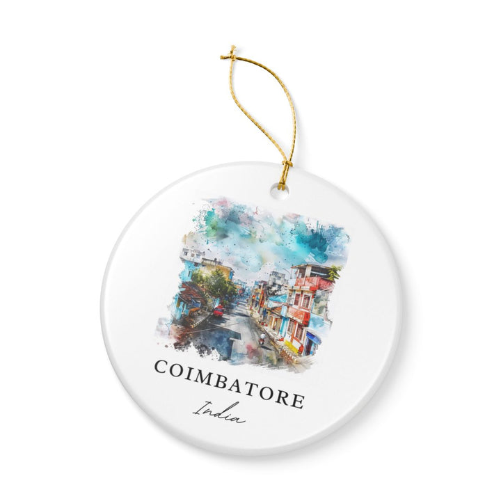 Coimbatore India Ornament: Unique Coimbatore India Souvenir, Coimbatore India Xmas Decor, and Authentic Coimbatore India Gift